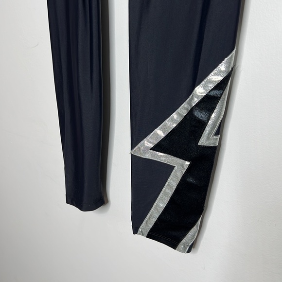 Heroine Sport Large Bolt Legging Black Silver - Picture 2 of 7
